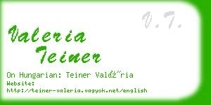 valeria teiner business card